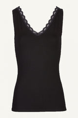 Lace singlet - Black