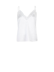 Ipso plain lace camisole - Milk White