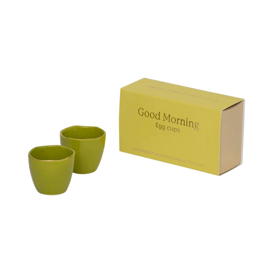 UNC Good Morning egg cup split pea set of 2 in gift pack