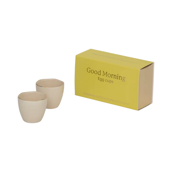 UNC Good Morning egg cup oatmeal set of 2 in gift pack