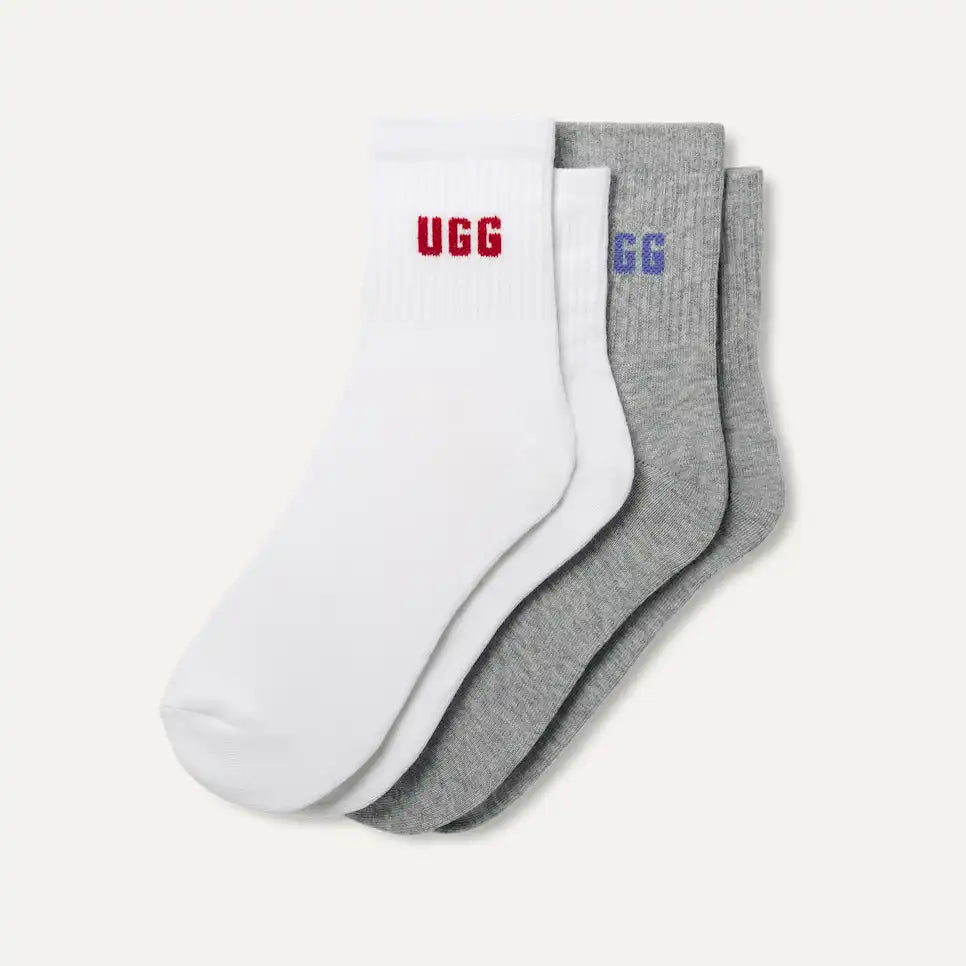 Quinlin Logo Quarter Socks 2 pack dames sokken UGG