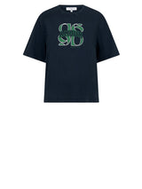Riot Monogramm-T-Shirt – Nocturnal Blue
