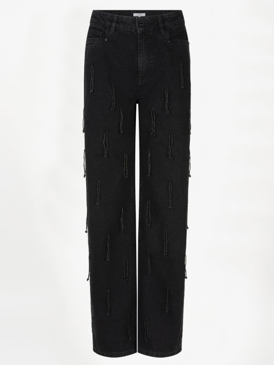 Nuit pearl fringed jeans