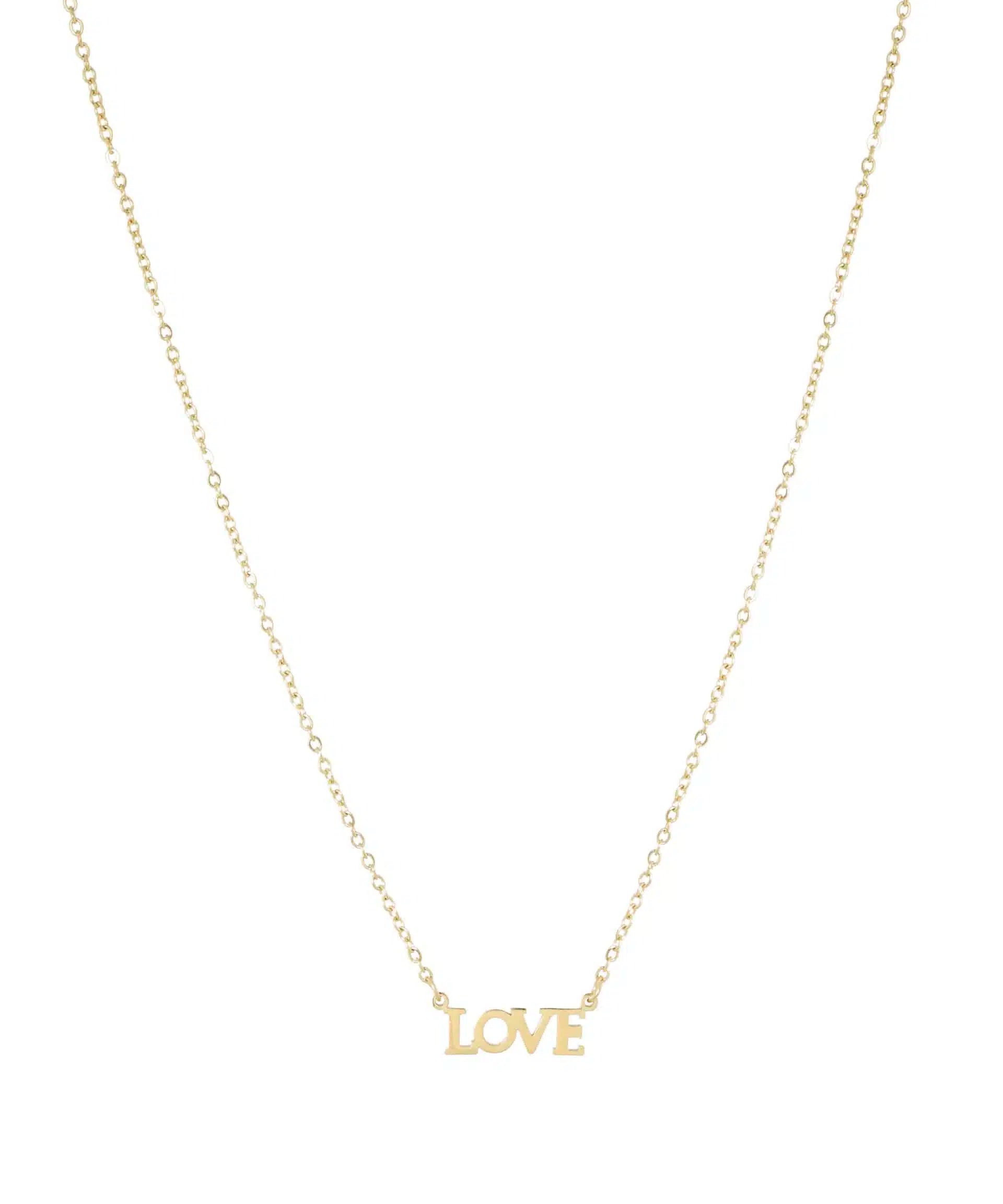 Fijne korte 'LOVE' ketting Ellen Beekmans