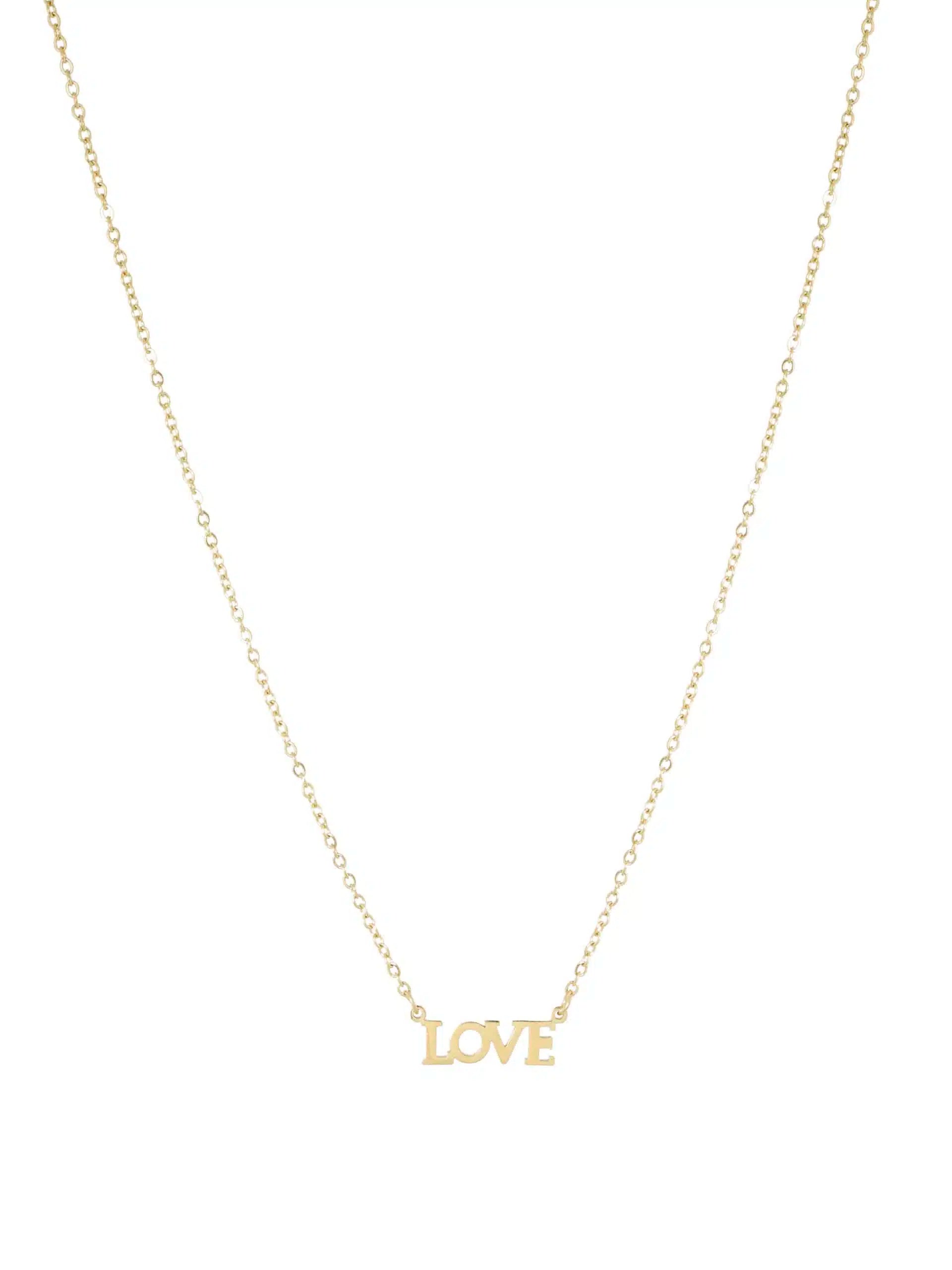 Fijne korte 'LOVE' ketting Ellen Beekmans