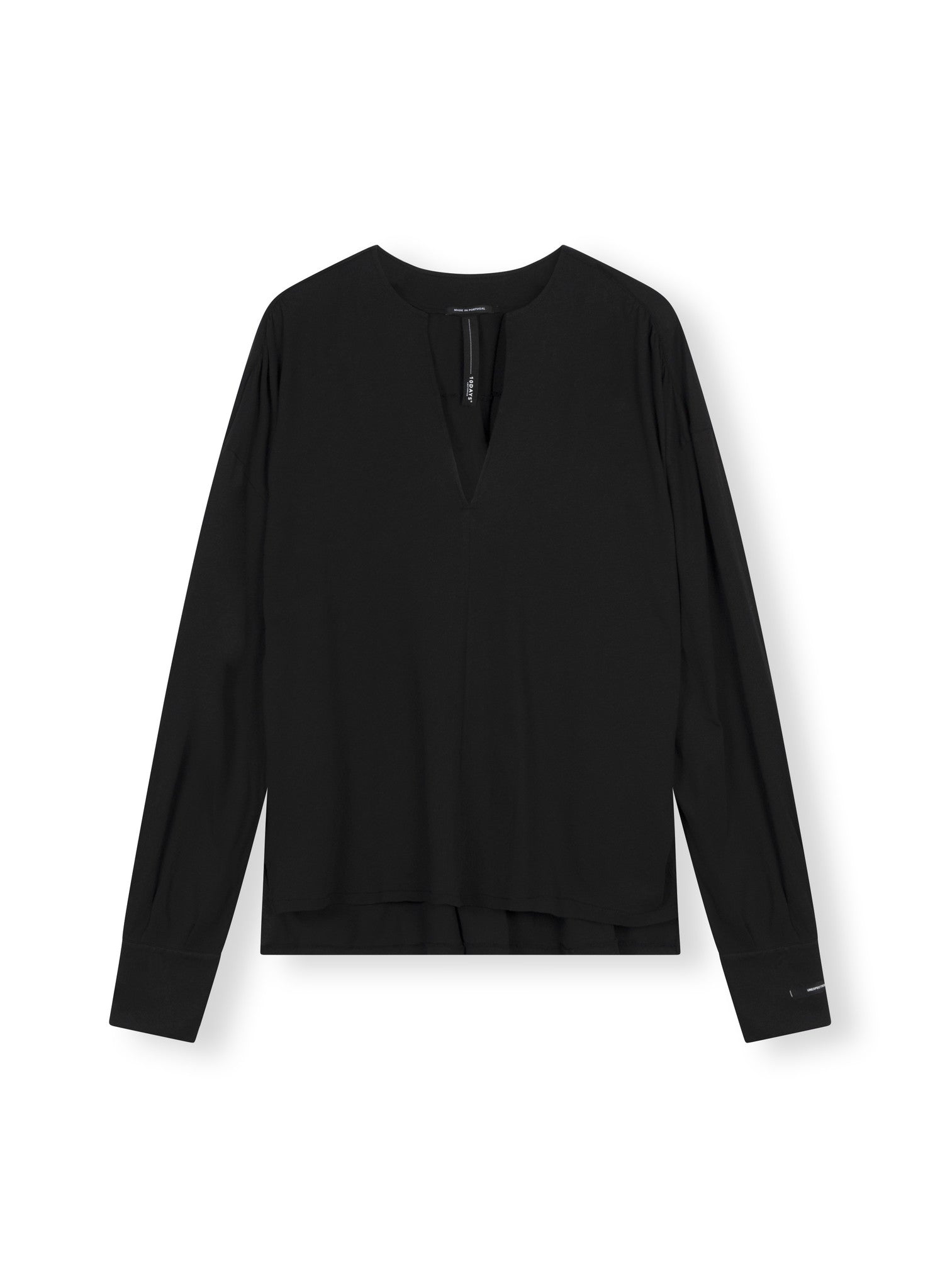 20-777-3202 V-Neck Blouse Jersey - Black