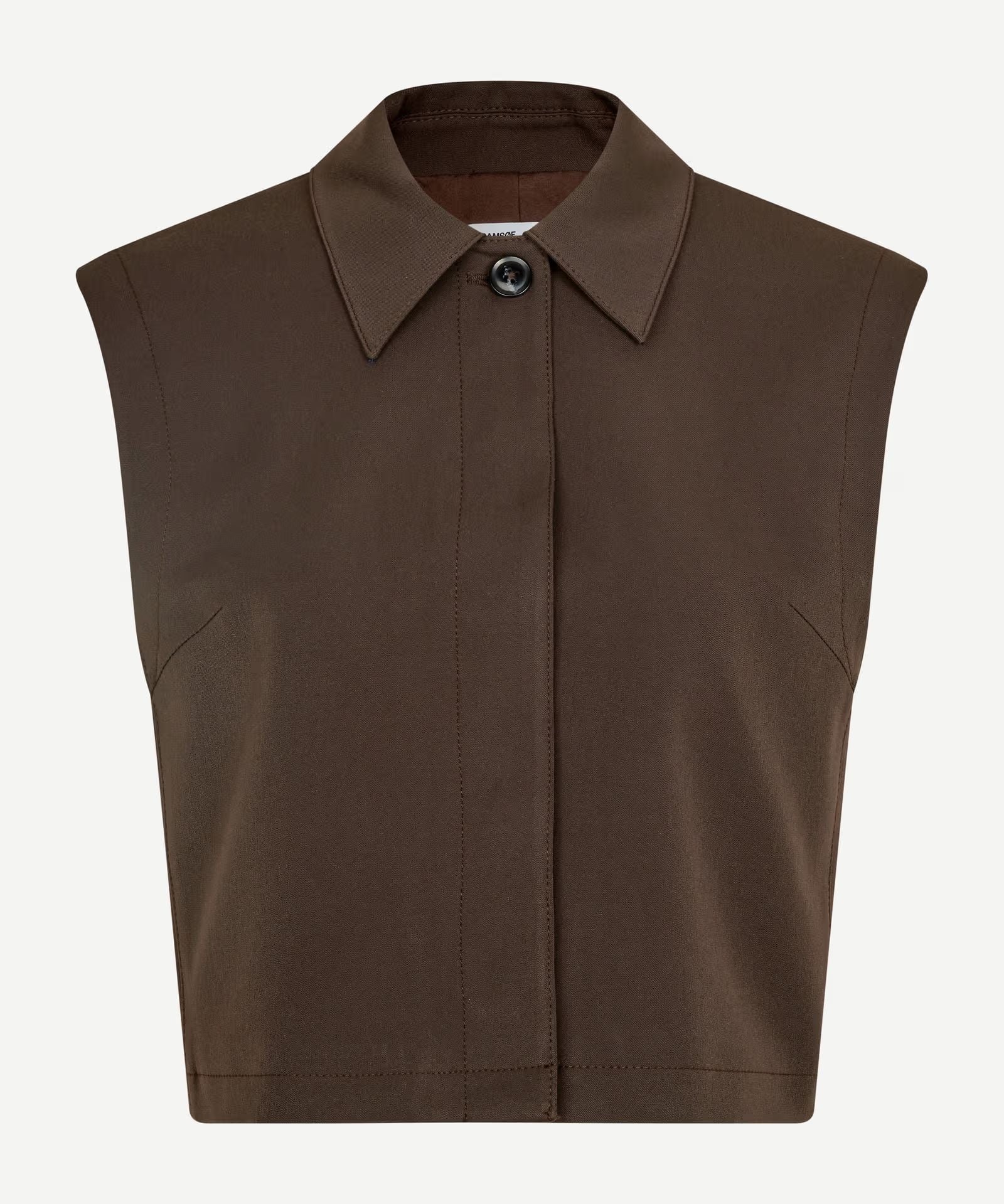 Saheaven vest in donkerbruin voor dames van Samsoe&Samsoe