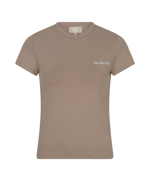 Nicole Tee in bruin en creme voor dames van The Lola Club