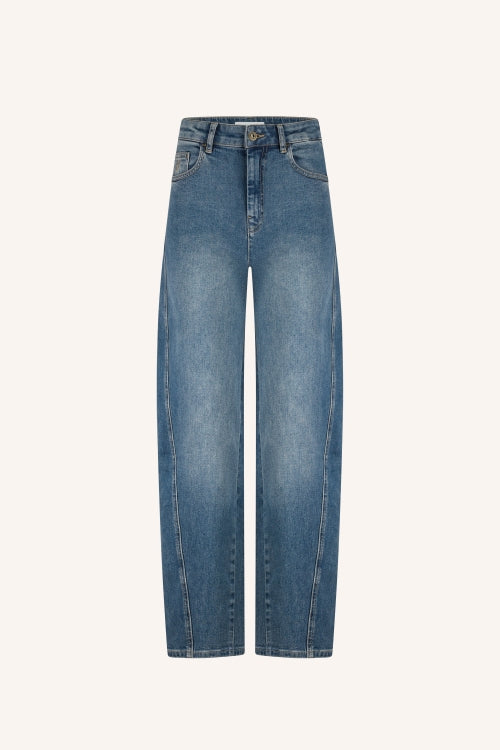 Begum mid jeans barrel fit voor dames van By-Bar