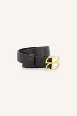 Gürtel mit Schnallenlogo - Schwarz