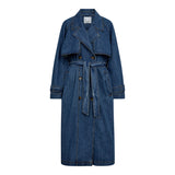 DelinaCC Jeans-Trenchcoat - Dark Denim