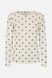 Jodie Top mesh met stipjes voor dames van Baum Und Pferdgarten