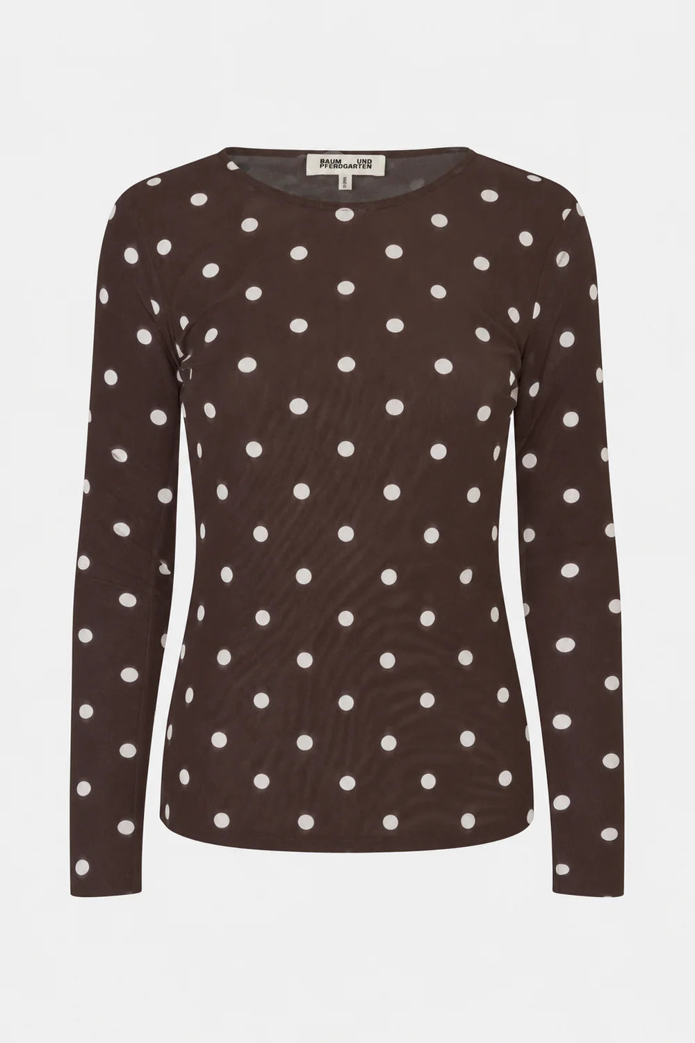 Jodie Top mesh met stipjes voor dames van Baum Und Pferdgarten
