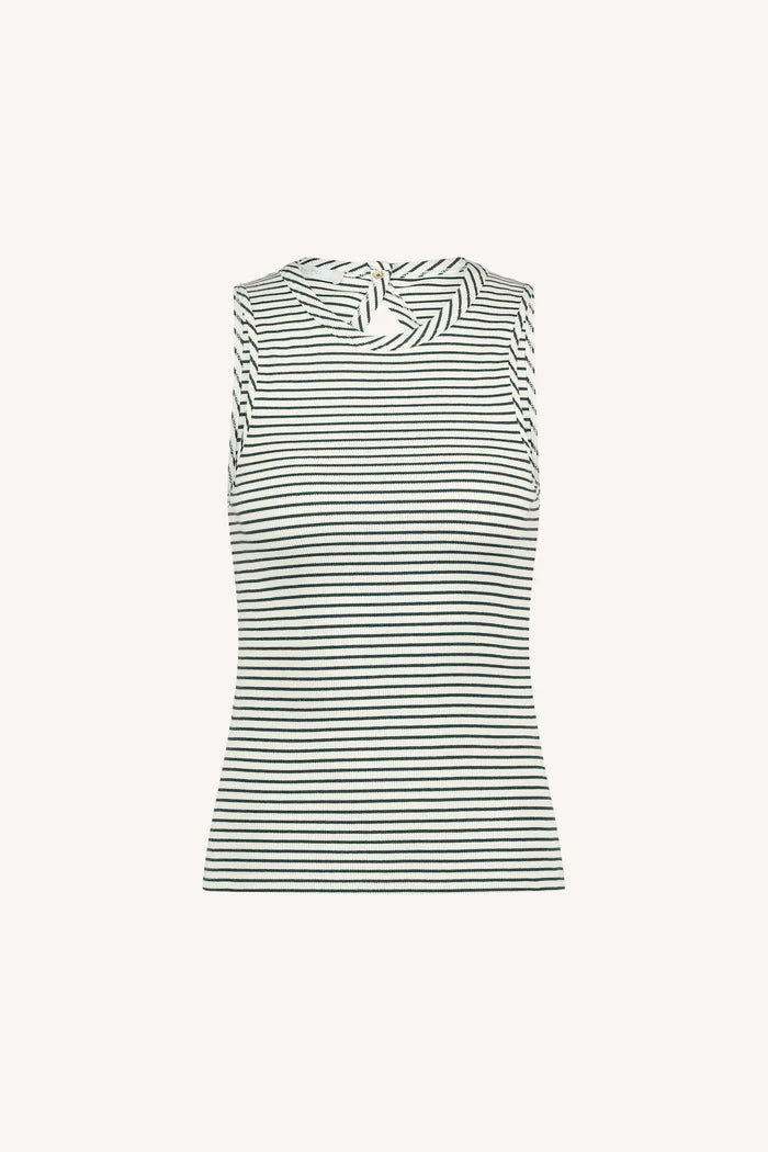 Loop stripe singlet - Midnight thin stripe