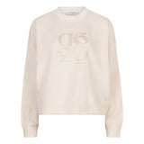 Zeke Relaxed Fit Cropped Crewneck-Pullover – Butter Cream