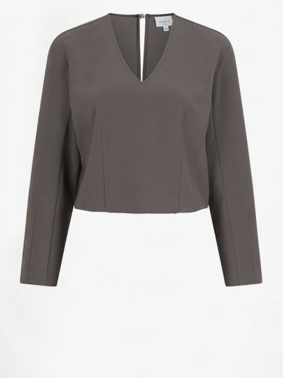 Cinder V-neck top van  het prachtige merk Dante6. Dit elegant getailleerde model is gemaakt van een gerecyclede polyestermix.