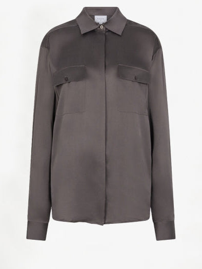 Camo silk utility blouse van Dante6