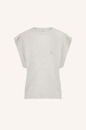 Mason pleats top - Light grey melee