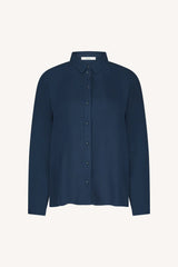 Donna satin stripe blouse
