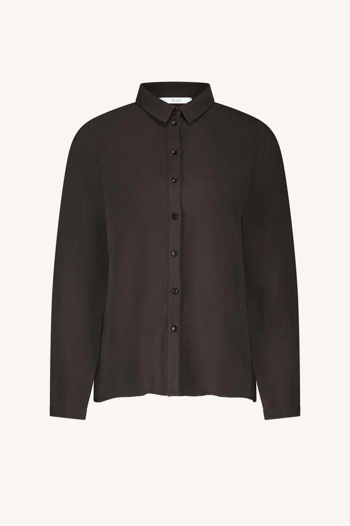 Donna satin stripe blouse