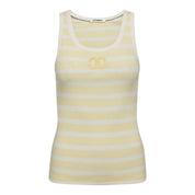 GrannyCC Rib Emb. Tank Top voor dames van Co'Couture