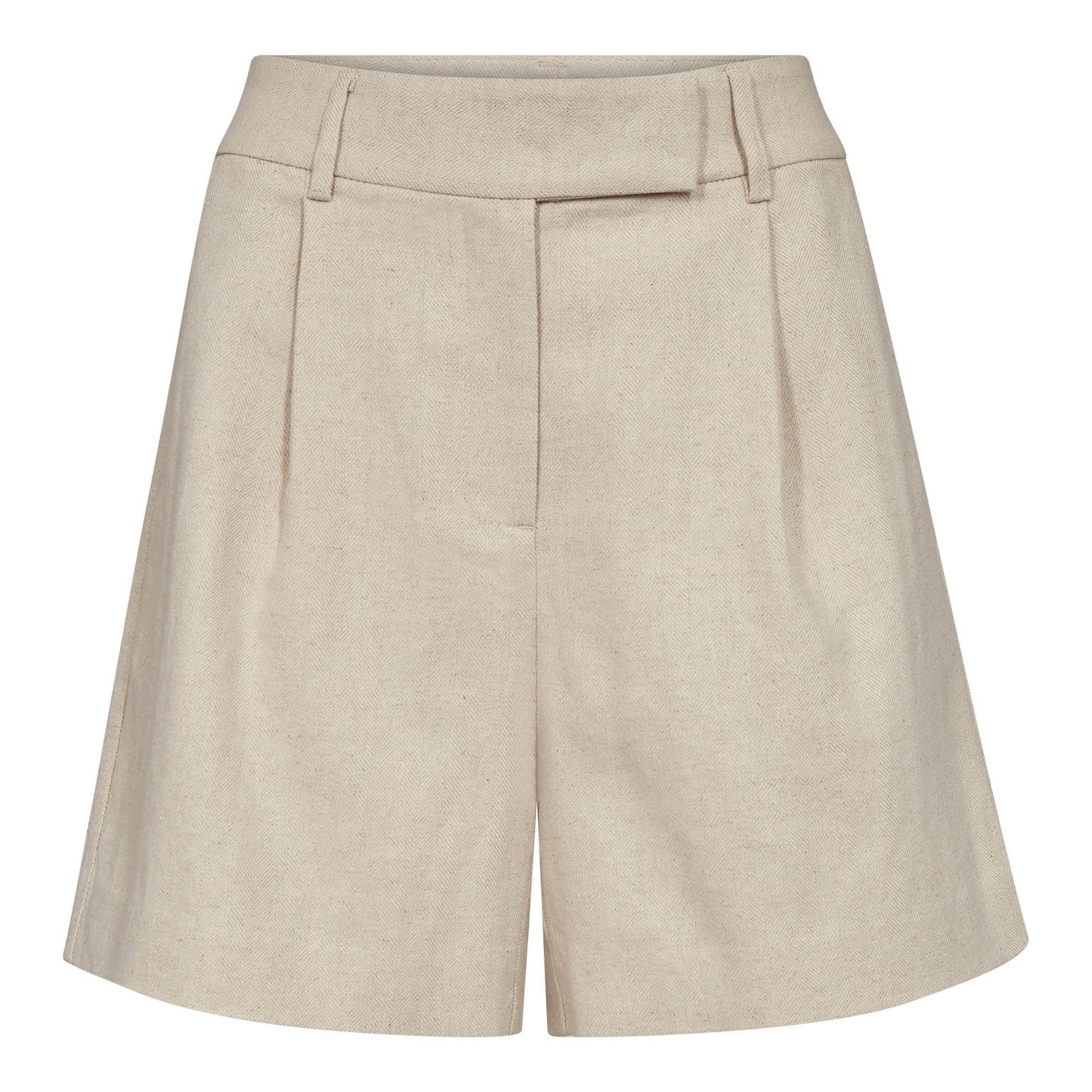 LeenaCC Linen Pleat Shorts voor dames van Co'Couture