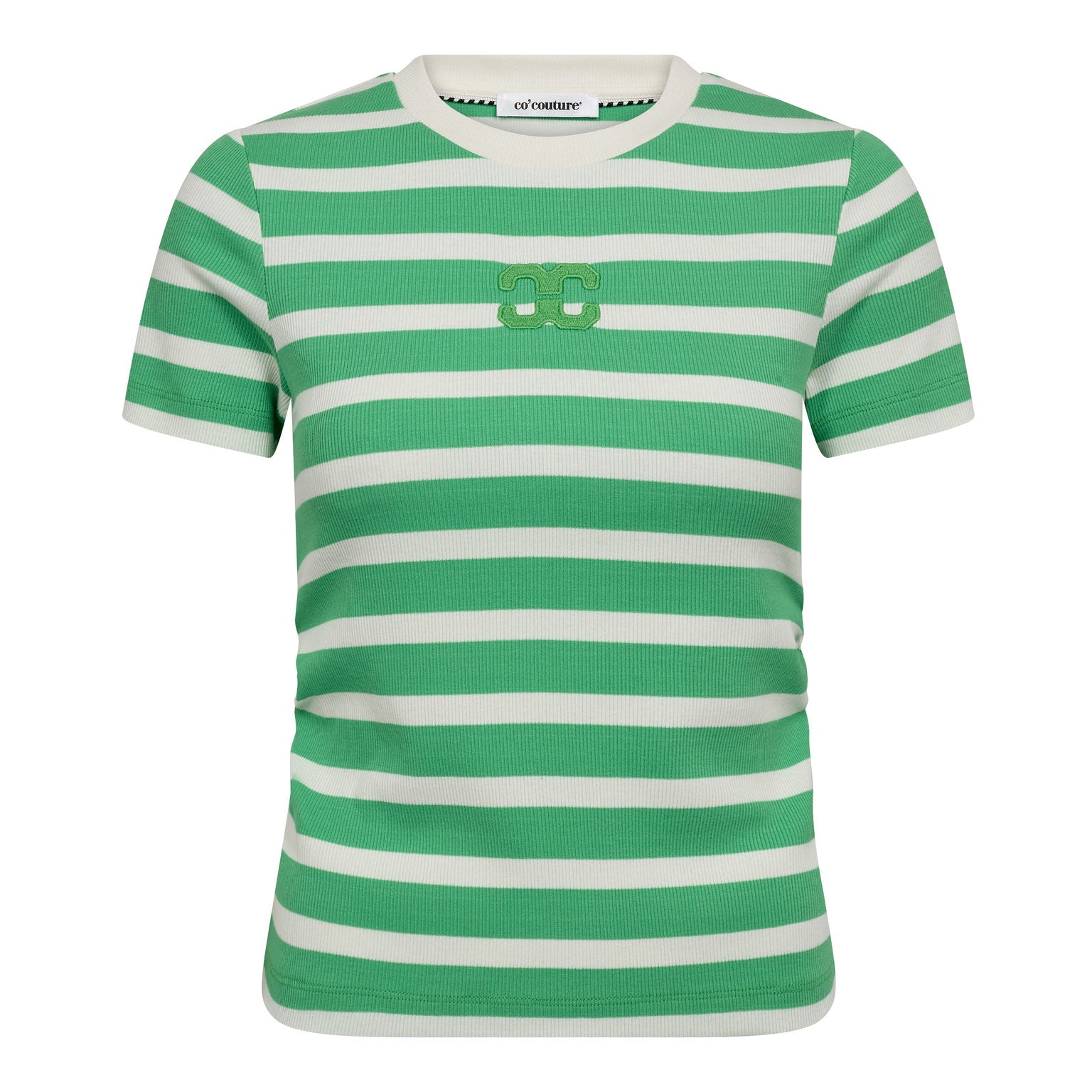 GrannyCC Gathering Stripe Tee met ronde hals van Co'Couture