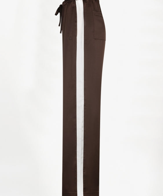 Dare striped satin pants