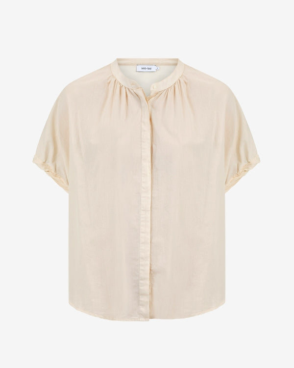 Lotus Blouse met korte mouw voor dames van Knit-ted