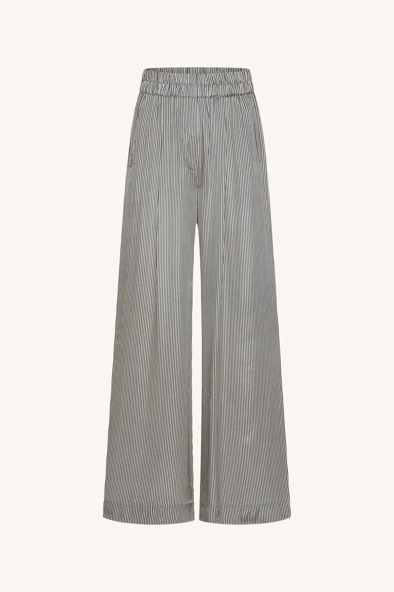 Benji silky stripe pants voor dames van BY-BAR