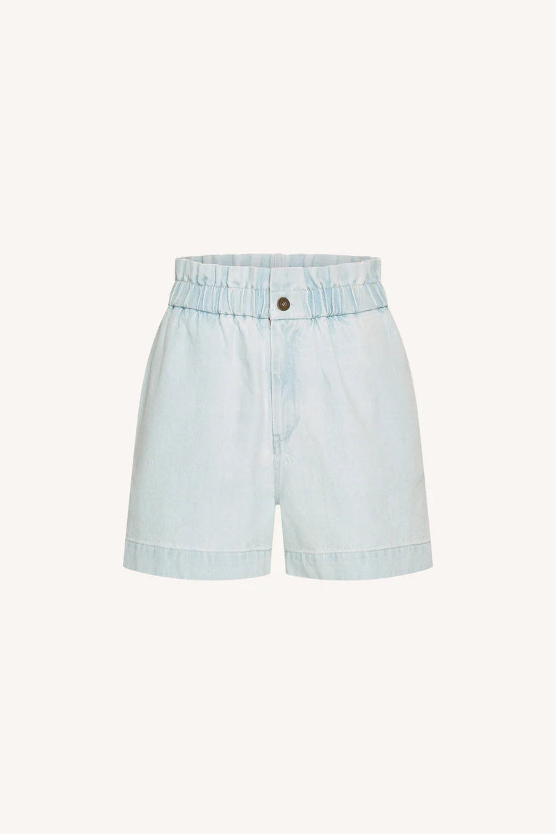 Leon bleached denim short
