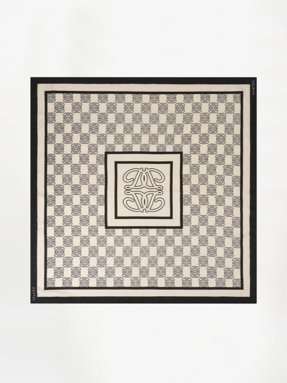 Monogram chain scarf