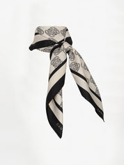 Monogram chain scarf