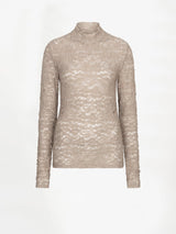 Irony Lace Turtle Neck Top