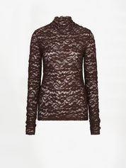 Irony Lace Turtle Neck Top