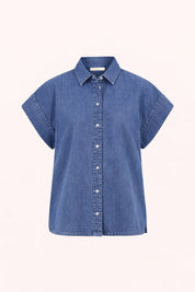 Pixie short denim blouse