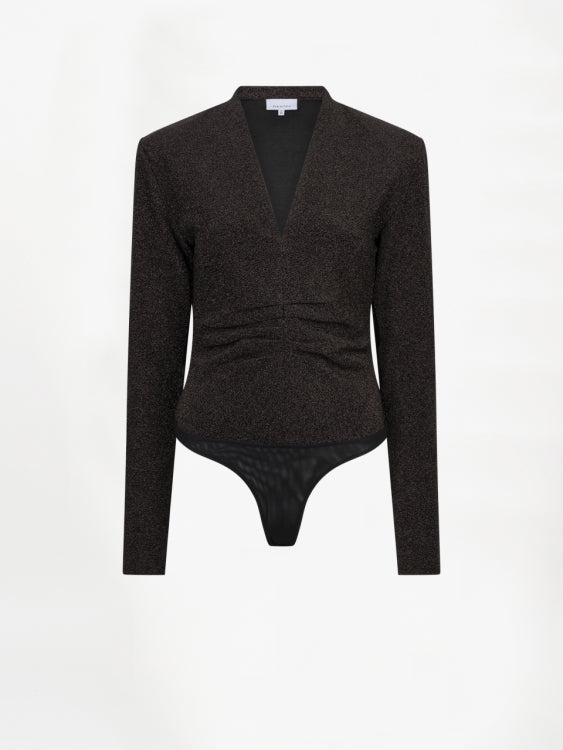 Healey Lurex V-Neck Bodysuit