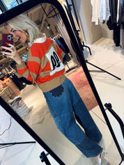 Jarn striped knit polo