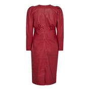 PhoebeCC Drape Puff Dress - Flame