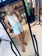 S26Z879LTD Shorts in het lichtblauw voor dames van Penn&Ink