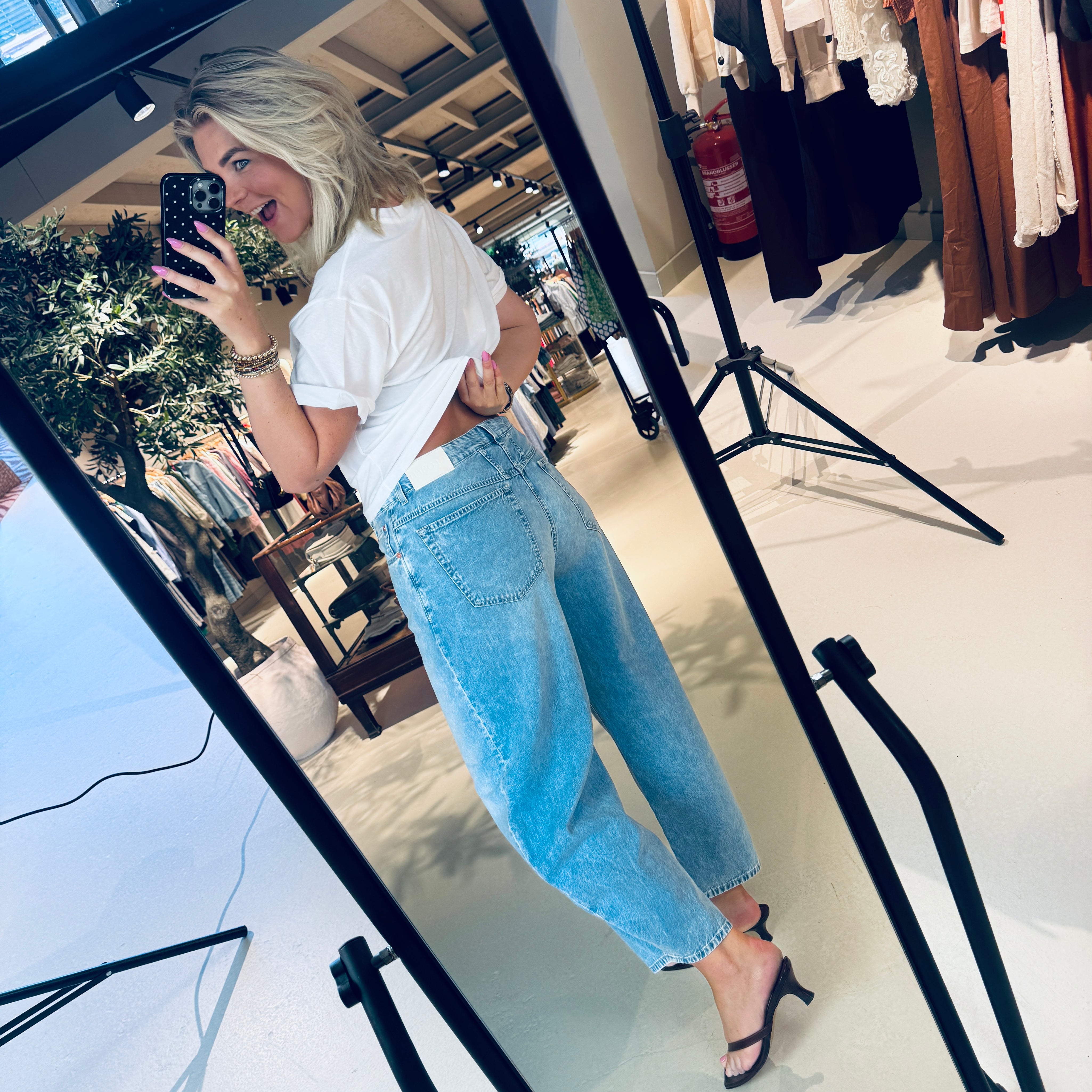 Jazzie Jeans licht blauw barrel fit voor dames van Closed