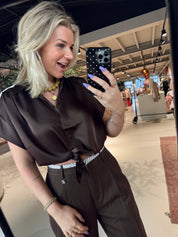 Siren tie knot shirt