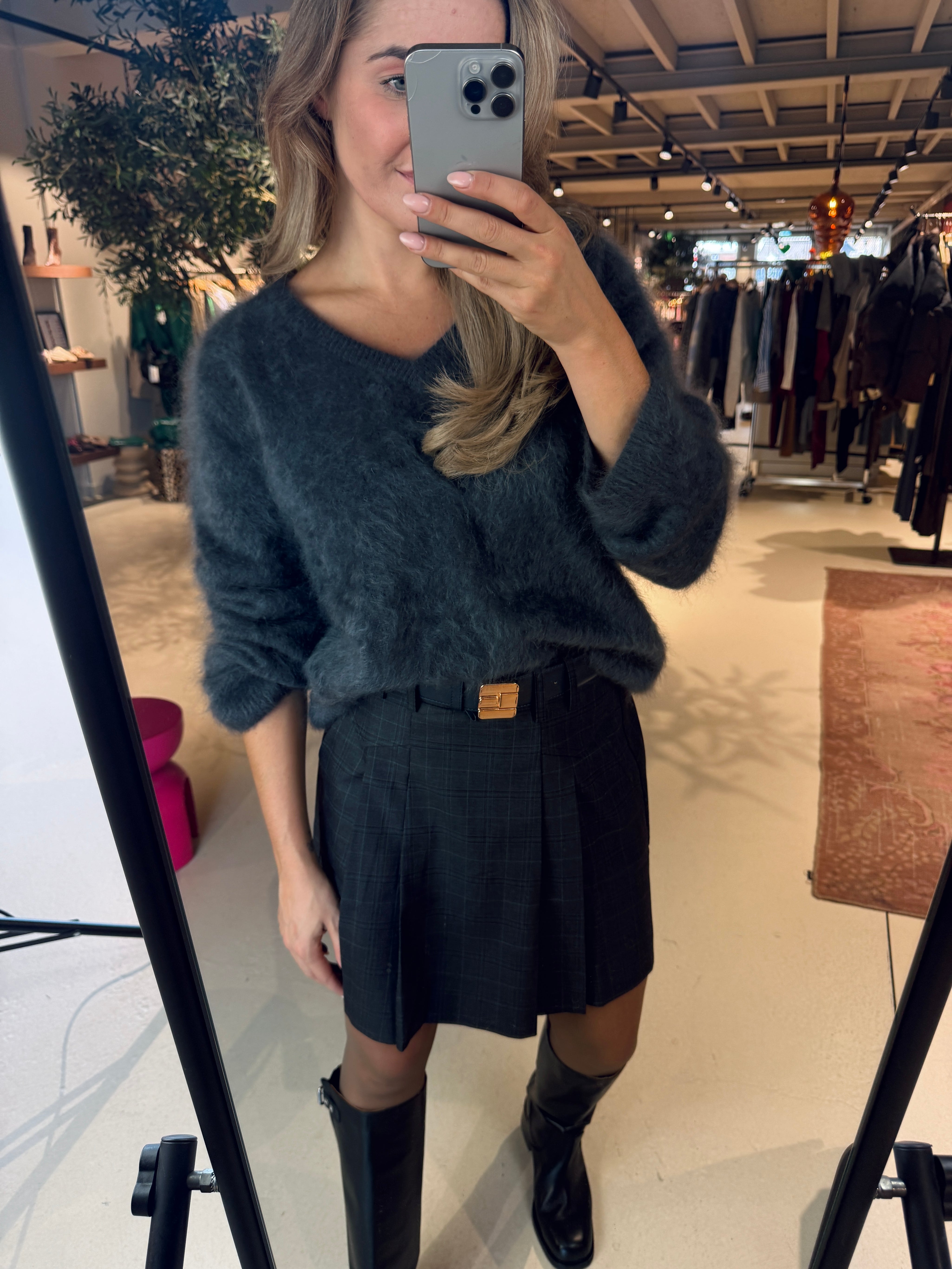 EloraCC Pocket Pleat Mini Skirt