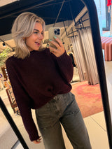 W25L246 Pullover – Aubergine