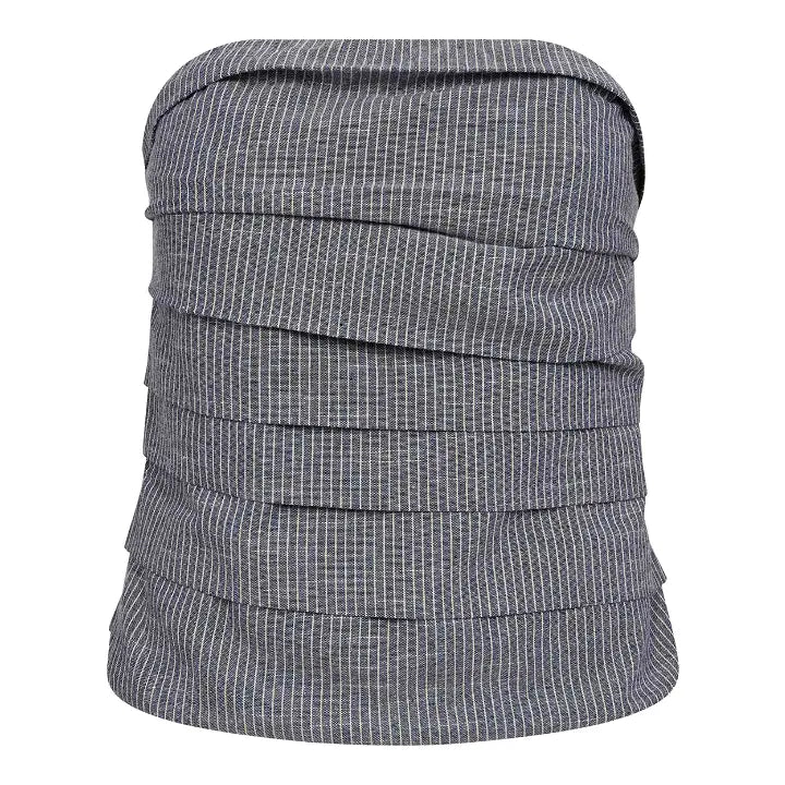 JihoCC Stripe Tube Top