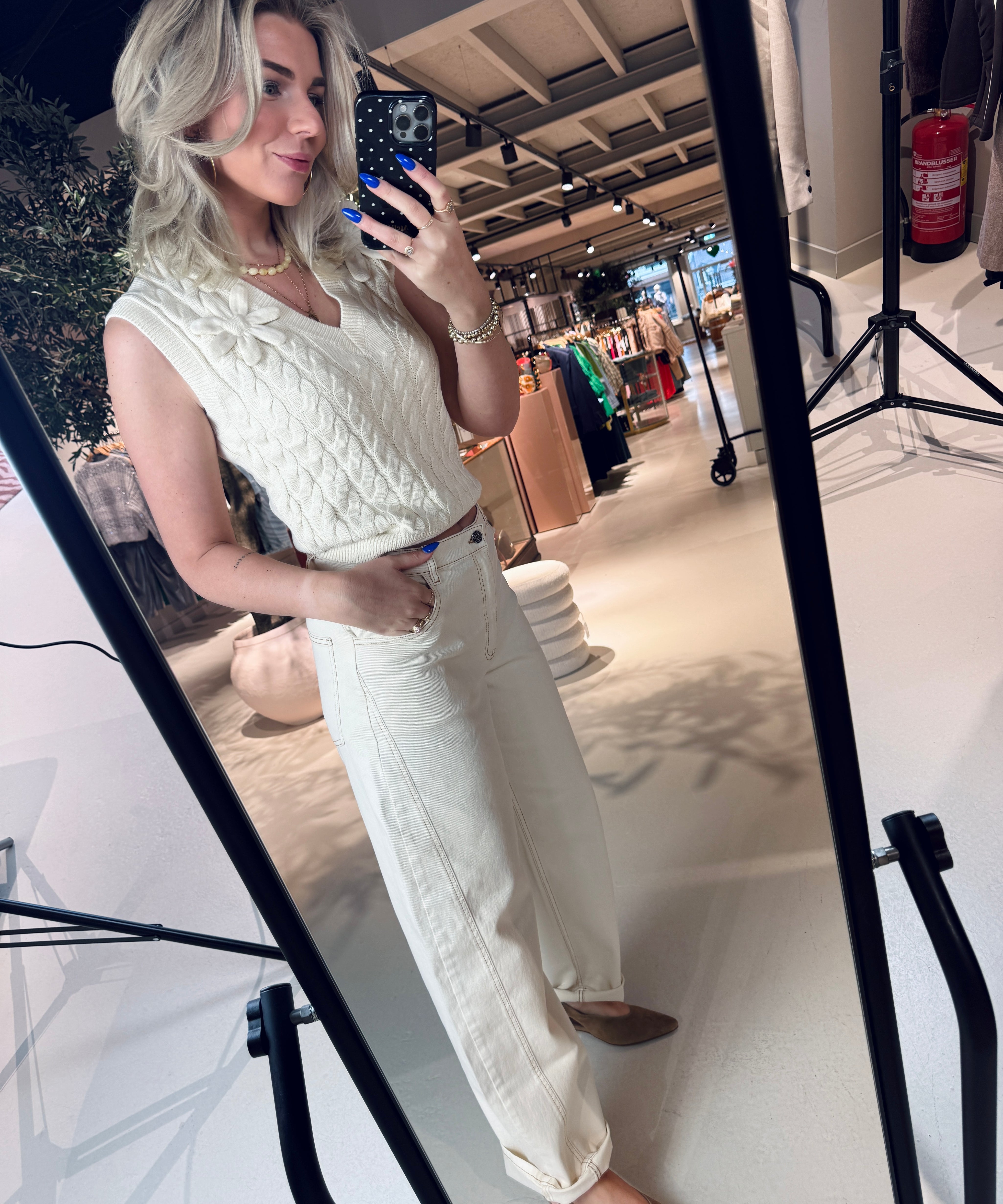 Niaka Jeans mid waist voor dames van Baum Und Pferdgarten