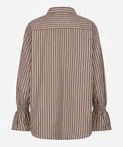 Talya-Tie Brown Blouse