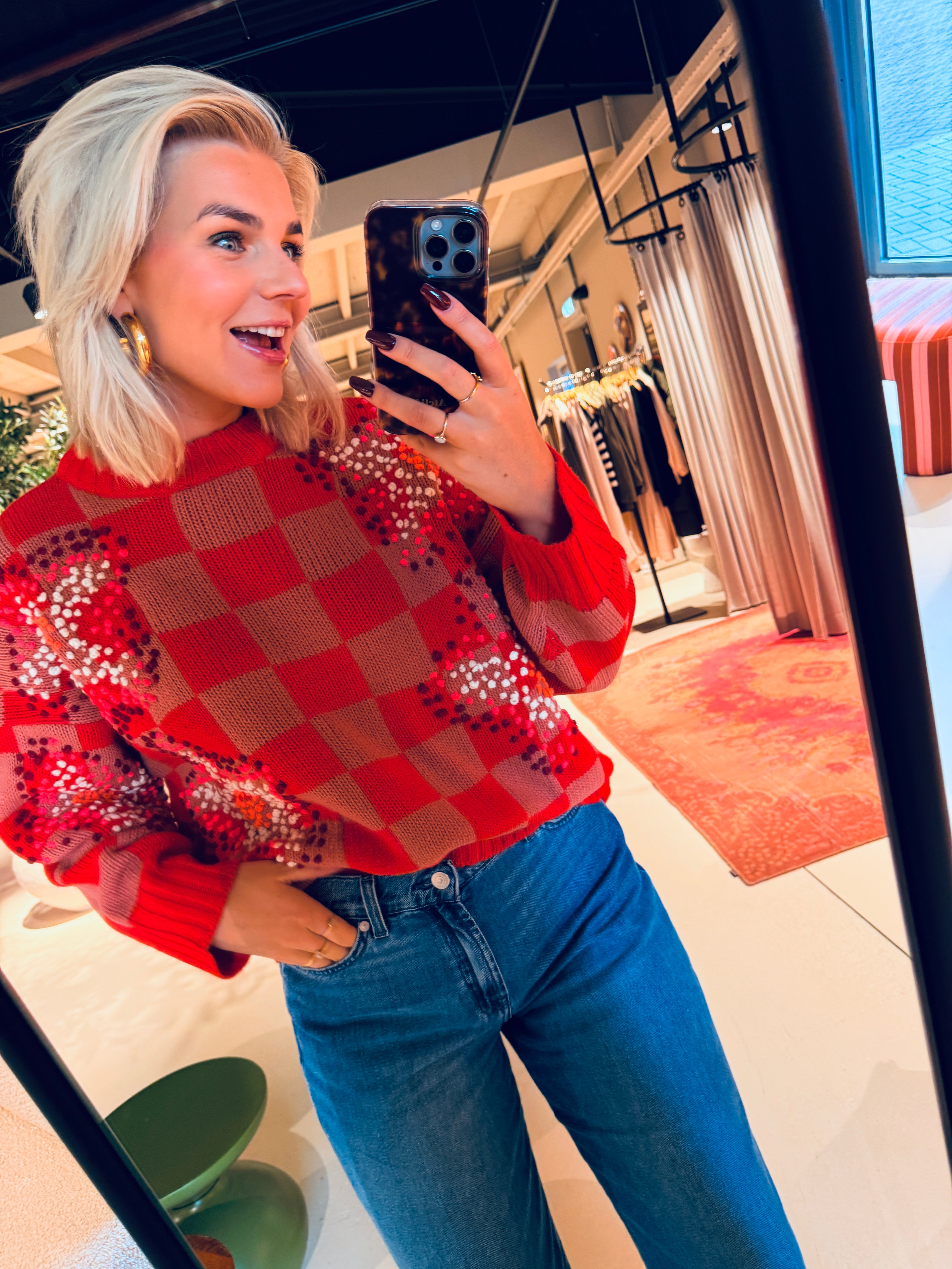 Inter embroidered pullover