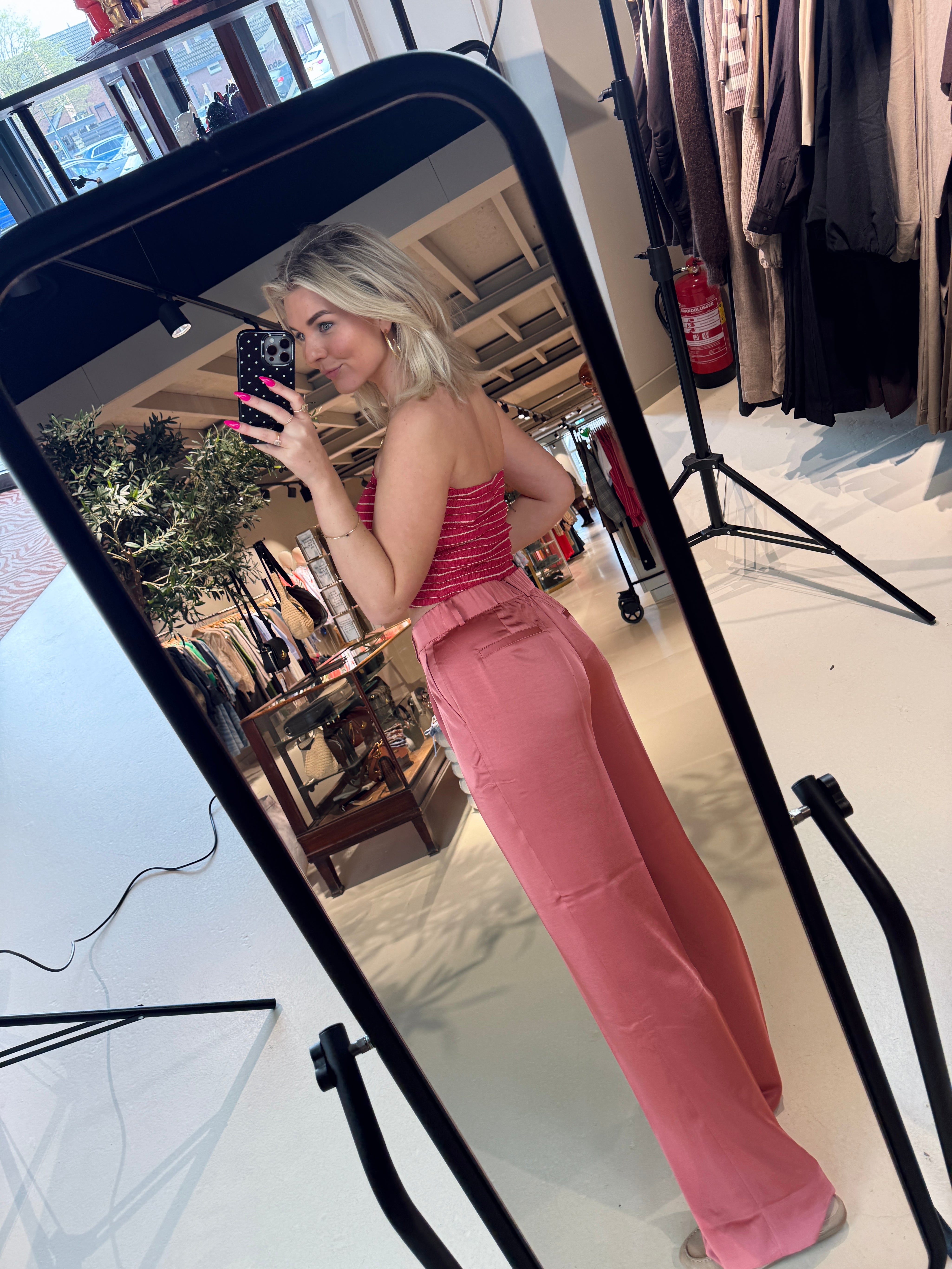 Jules satin smart pants