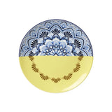 Wandteller Mandala gelb